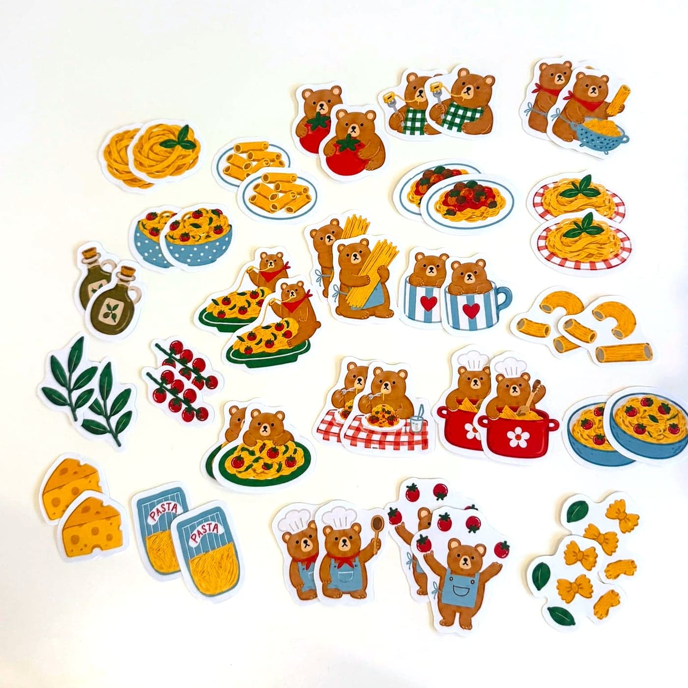 Pasta Bears sticker pack