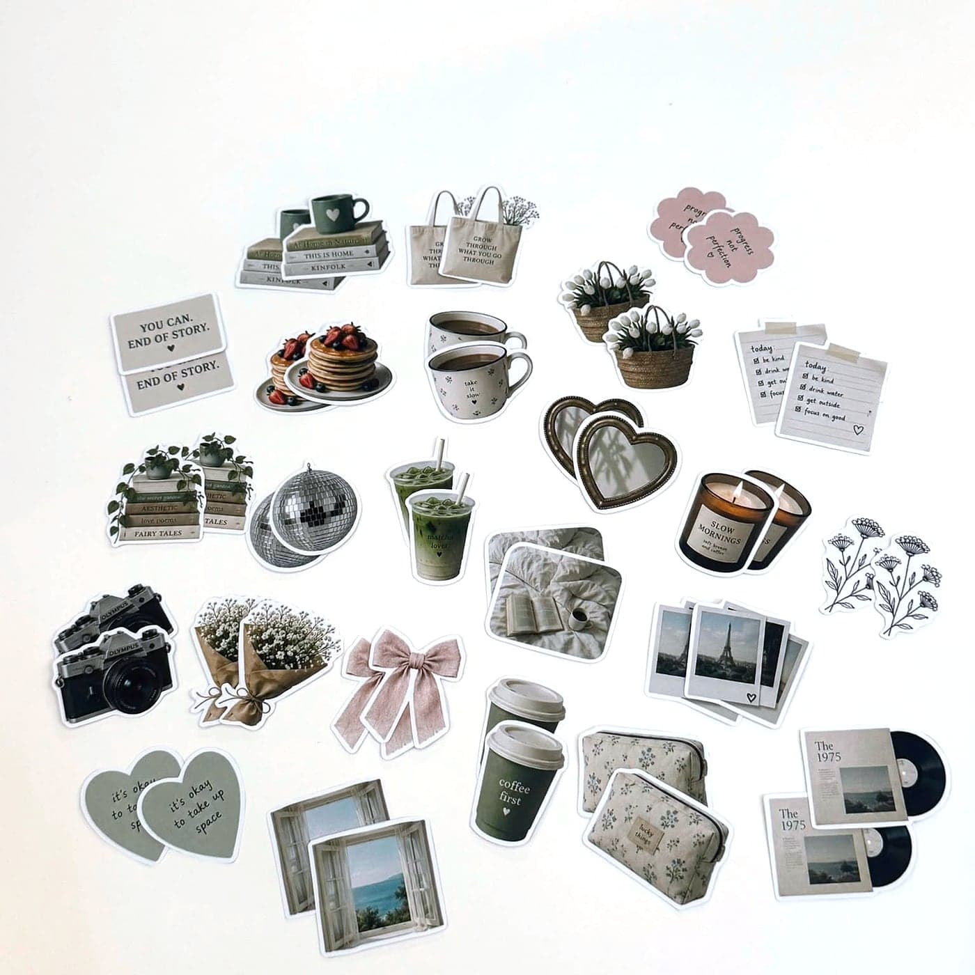 Slow Mornings sticker pack
